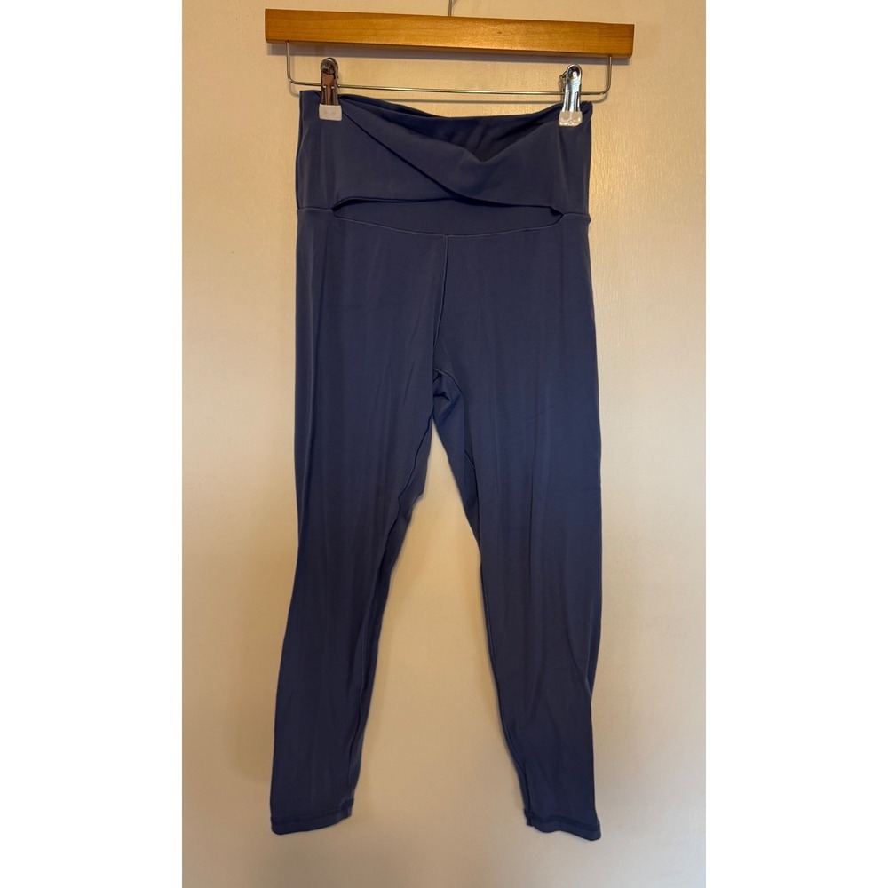 OFFLINE by Aerie Real Me Crossover 7/8 Leggings Blue High Rise Short M Short